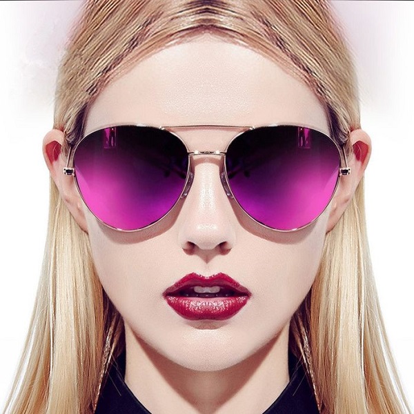 Жіночі окуляри з кольоровими лінзами 2018