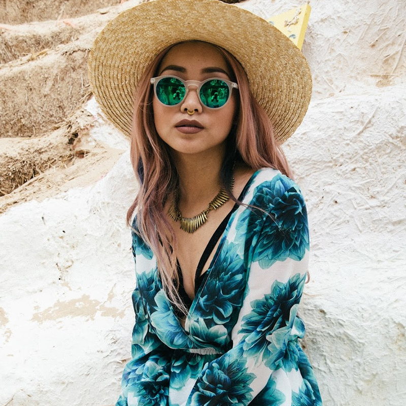 Зелені дзеркальні окуляри