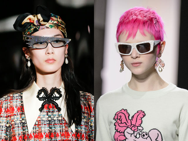 очки декорированные стразами