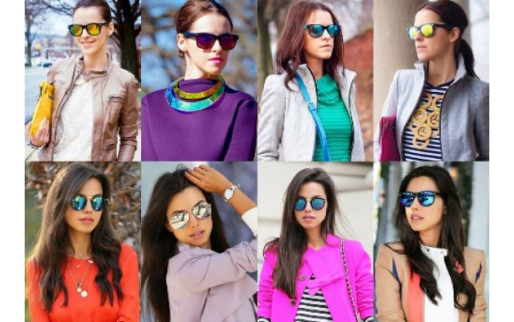 Дзеркальні кольорові окуляри: тренд сезону 2017